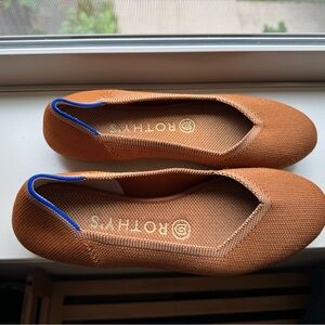 Rothy's Fawn Brown Flats size 6